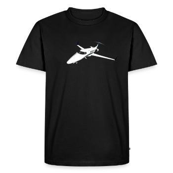Jet privé Avion Jet Jet - T-shirt Premium bio Homme - noir - Devant - Nico (187cm)