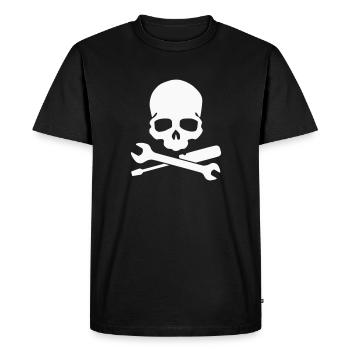 Skull Tool Vêtements de travail - T-shirt Premium bio Homme - noir - Devant - Nico (187cm)