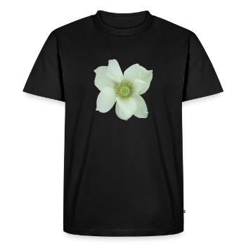 Fleur, Flower - T-shirt Premium bio Homme - noir - Devant - Nico (187cm)
