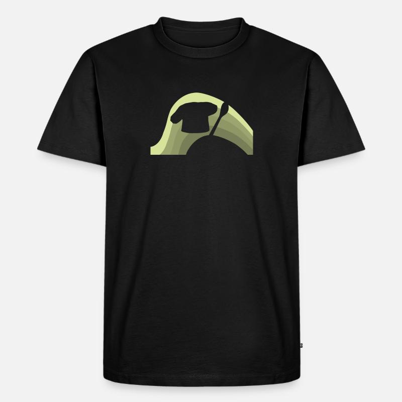 Backwaren Backen Kuchen - Männer Premium Bio T-Shirt - Schwarz