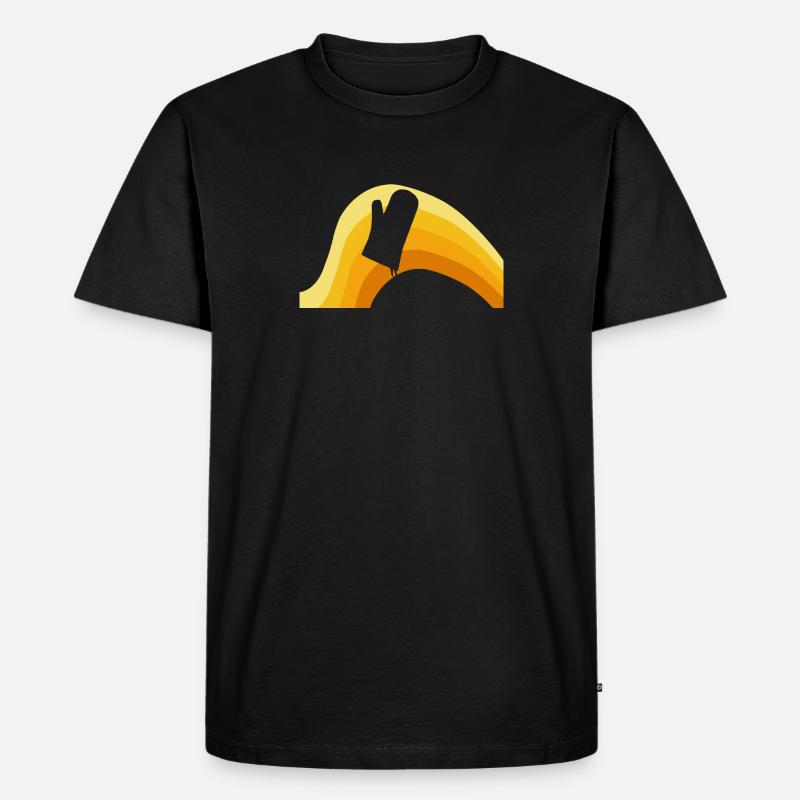Backen Backwaren - Männer Premium Bio T-Shirt - Schwarz
