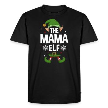 The Mama Elf Party Family Group Matching Mother - Men's Premium Organic T-Shirt - black - Front - Nico (187cm)