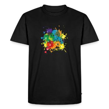 Love LGBT Pride Rainbow Colours Gift Love - T-shirt Premium bio Homme - noir - Devant - Nico (187cm)