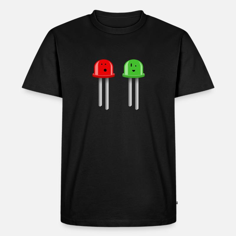 LED Bros - Männer Premium Bio T-Shirt - Schwarz