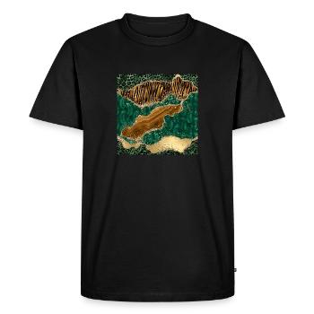 Modèle d’animaux sauvages - T-shirt Premium bio Homme - noir - Devant - Nico (187cm)