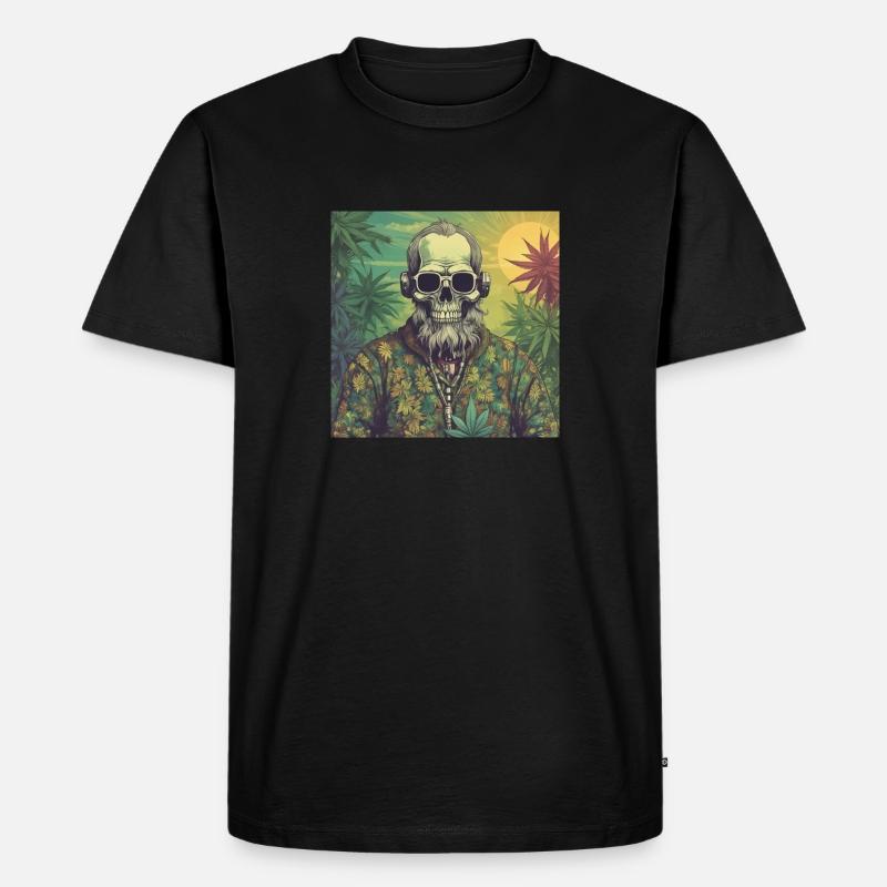 Growpowers2 - Männer Premium Bio T-Shirt - Schwarz