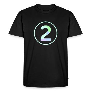 Pastel « Deux » 2 - ApriNoeScor - T-shirt Premium bio Homme - noir - Devant - Nico (187cm)
