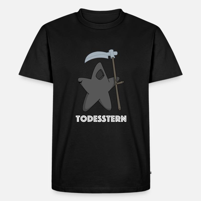 Todesstern | Seestern, lustige Sprüche - Männer Premium Bio T-Shirt - Schwarz