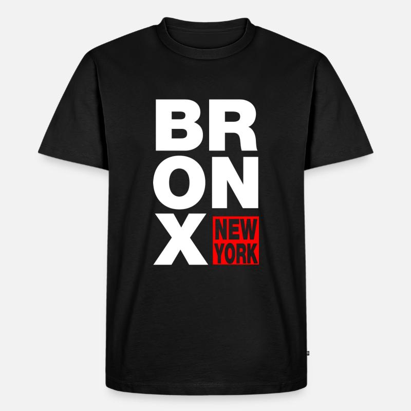 bronx new york - Männer Premium Bio T-Shirt - Schwarz