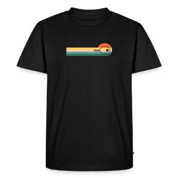 Pickleball Vintage Sunset Dink Pickleball Player - T-shirt Premium bio Homme - noir - Devant - Nico (187cm)