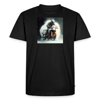 Tour d’Enduro 1 - T-shirt Premium bio Homme - noir - Devant - Nico (187cm)