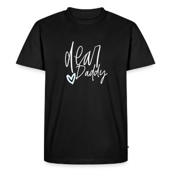 Dear daddy - Men's Premium Organic T-Shirt - black - Front - Nico (187cm)