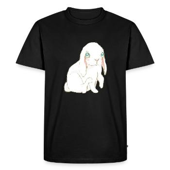 Rabbit - Men's Premium Organic T-Shirt - black - Front - Nico (187cm)