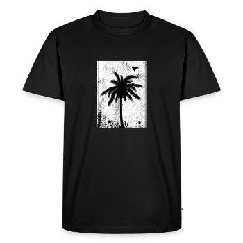 Palm - Men's Premium Organic T-Shirt - black - Front - Nico (187cm)