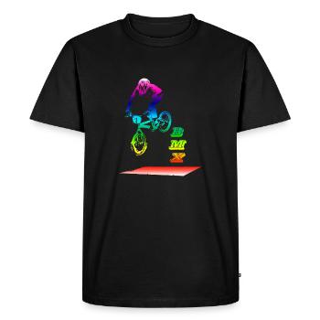 bmx - T-shirt Premium bio Homme - noir - Devant - Nico (187cm)