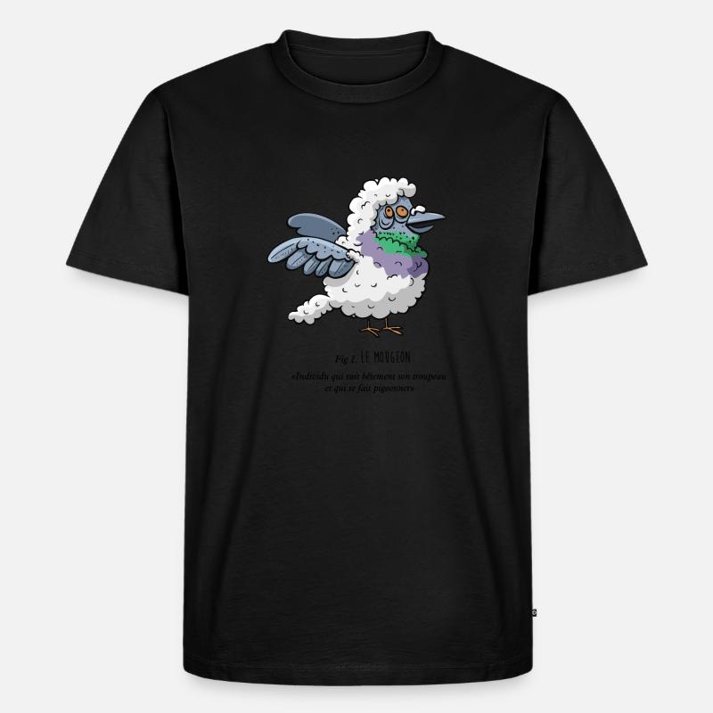 Der Mougeon - Männer Premium Bio T-Shirt - Schwarz