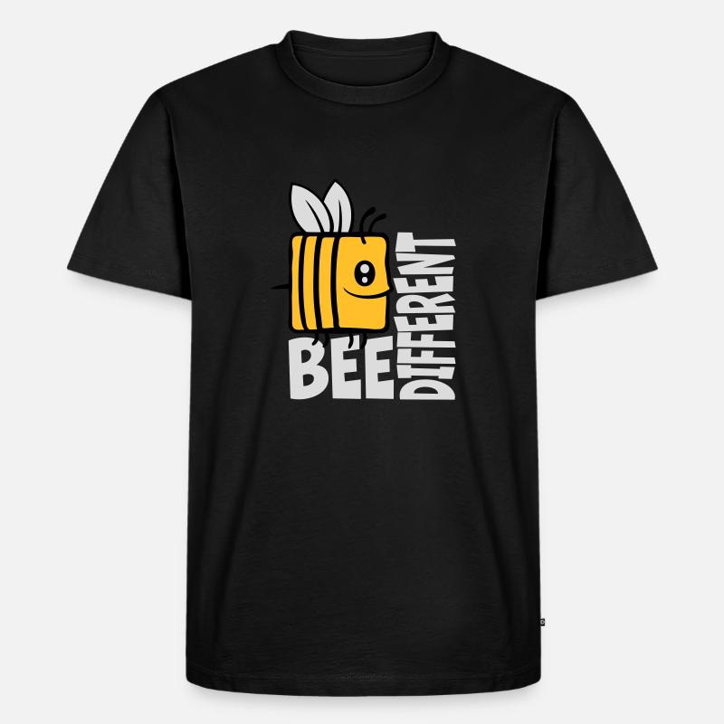 bee citation différente - T-shirt Premium bio Homme - noir