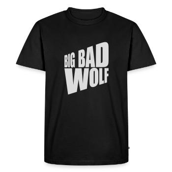 Citation du Grand Méchant Loup - T-shirt Premium bio Homme - noir - Devant - Nico (187cm)