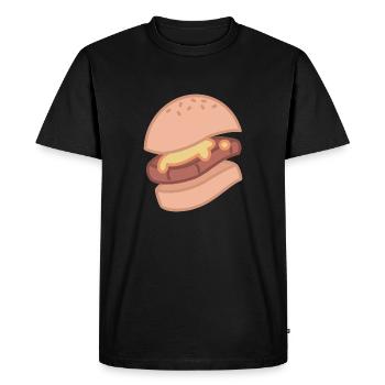 BURGERS LISSES - T-shirt Premium bio Homme - noir - Devant - Nico (187cm)