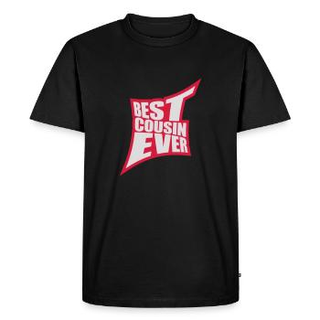 best cousin ever quote - Men's Premium Organic T-Shirt - black - Front - Nico (187cm)
