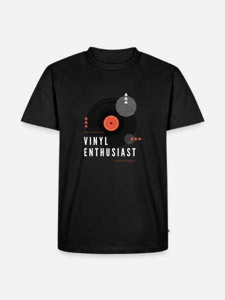 Vinyl Enthusiast - Men's Premium Organic T-Shirt - black