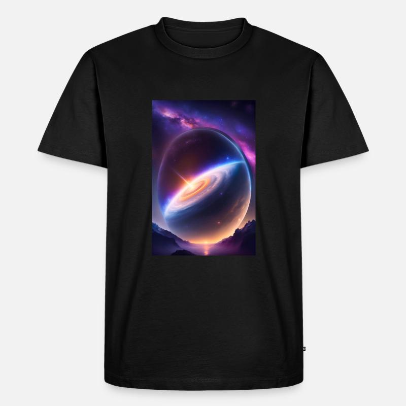 Stellar Cosmos - Männer Premium Bio T-Shirt - Schwarz