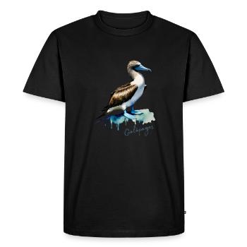 Blue-footed Booby of the Galapagos Islands - Men's Premium Organic T-Shirt - black - Front - Nico (187cm)