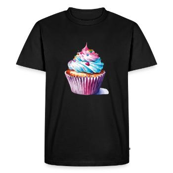 Petit gâteau 2 2 - T-shirt Premium bio Homme - noir - Devant - Nico (187cm)