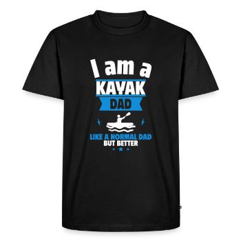 I'm a Dad Kayaker: Father's Day Gift - Men's Premium Organic T-Shirt - black - Front - Nico (187cm)