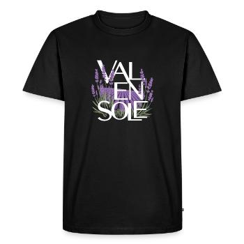 Valensole - T-shirt Premium bio Homme - noir - Devant - Nico (187cm)