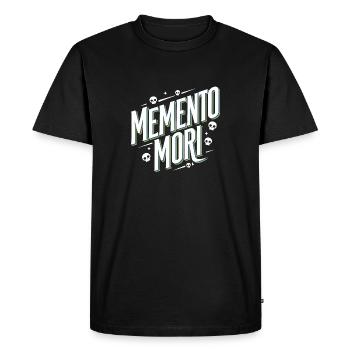 Memento mori - T-shirt Premium bio Homme - noir - Devant - Nico (187cm)
