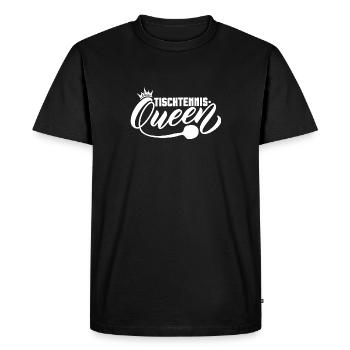 Table Tennis Queen Outfit Joueur de tennis de table - T-shirt Premium bio Homme - noir - Devant - Nico (187cm)