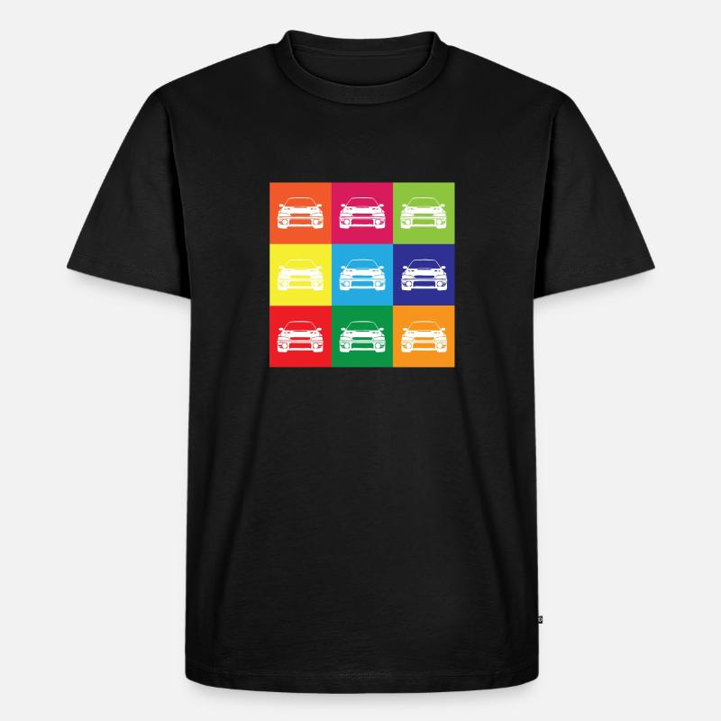 Multi Farbe Impreza - Männer Premium Bio T-Shirt - Schwarz