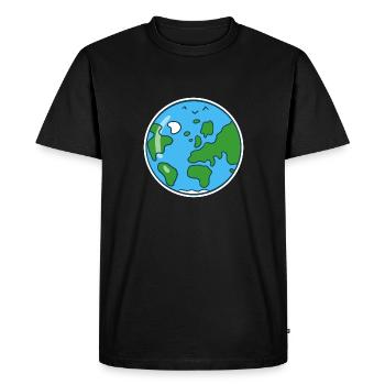 Terre douce - T-shirt Premium bio Homme - noir - Devant - Nico (187cm)