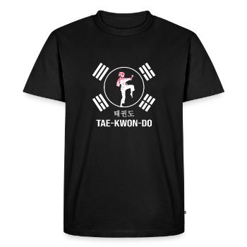 Allkampf Taekwondo TKD Tae-Kwon-Do Fille d’arts martiaux - T-shirt Premium bio Homme - noir - Devant - Nico (187cm)