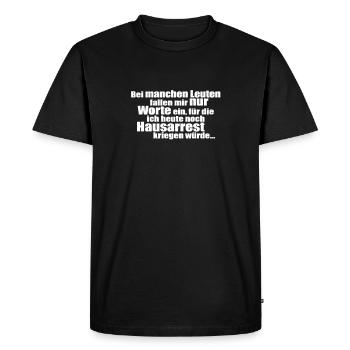 Certaines personnes ... - T-shirt Premium bio Homme - noir - Devant - Nico (187cm)
