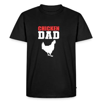 Chicken Father Rancher Poison - Men's Premium Organic T-Shirt - black - Front - Nico (187cm)