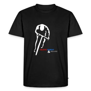 Sueur de sang et engrenages 6 - T-shirt Premium bio Homme - noir - Devant - Nico (187cm)