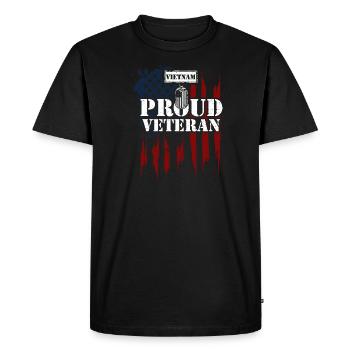 Vietnam Proud Veteran - Veteran - T-shirt Premium bio Homme - noir - Devant - Nico (187cm)