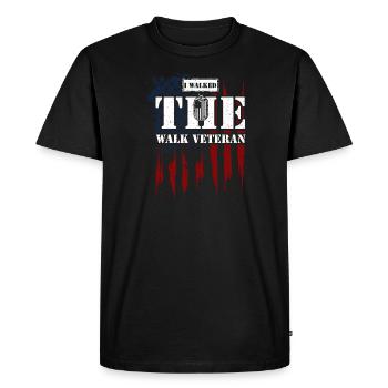 J’ai marché sur le vétéran de la marche - T-shirt Premium bio Homme - noir - Devant - Nico (187cm)