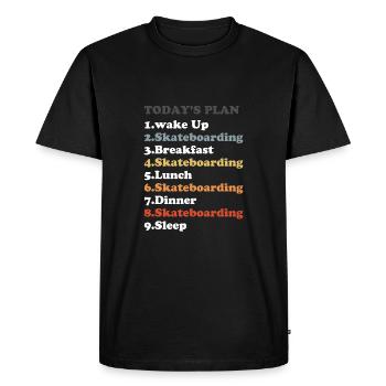 Planche à roulettes skateboard pour Skater - T-shirt Premium bio Homme - noir - Devant - Nico (187cm)