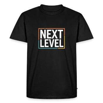 Next Level - T-shirt Premium bio Homme - noir - Devant - Nico (187cm)