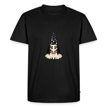 Masque Blätzlibajass Fasnacht Morgenstreich Basel - T-shirt Premium bio Homme - noir - Devant - Nico (187cm)