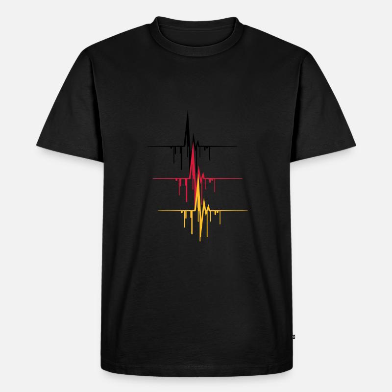 pulse_graffiti - Männer Premium Bio T-Shirt - Schwarz