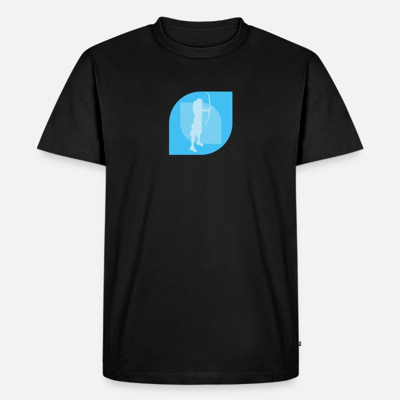 Bogen Armbrust Langbogen - Männer Premium Bio T-Shirt - Schwarz