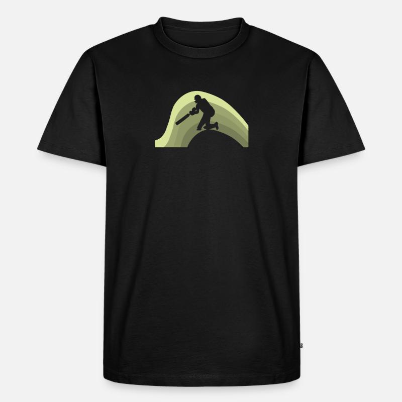Pitcher Cricketteam Pitcher - Männer Premium Bio T-Shirt - Schwarz