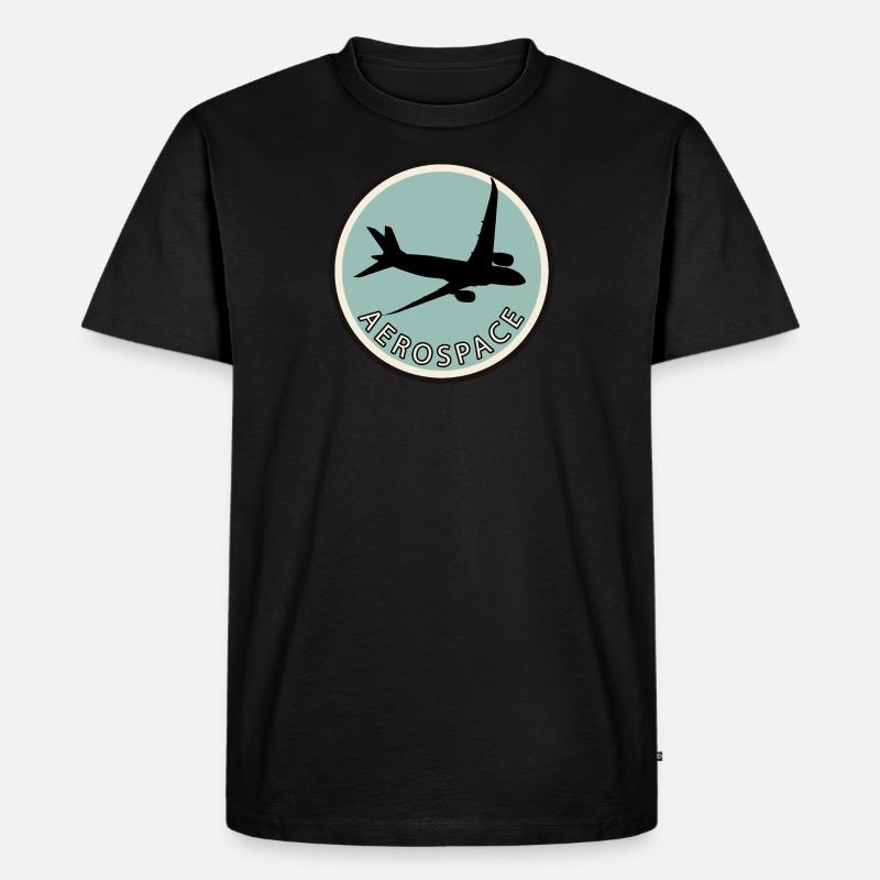 Luftfahrt Flieger Luftfahrt - Männer Premium Bio T-Shirt - Schwarz