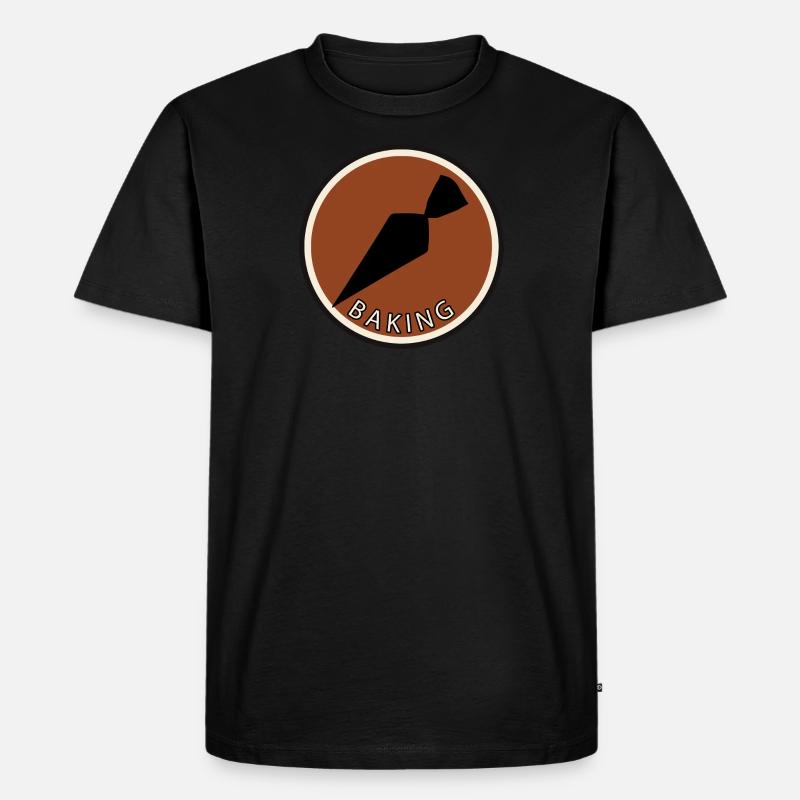 Backwaren Kuchen Backwaren - Männer Premium Bio T-Shirt - Schwarz