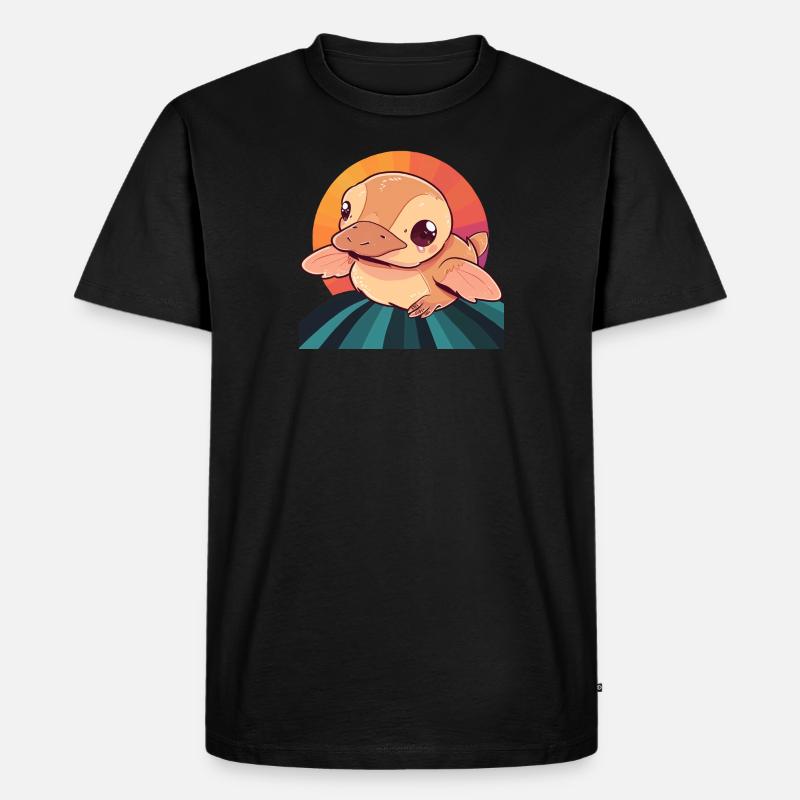 Schnabel Vogel - Männer Premium Bio T-Shirt - Schwarz