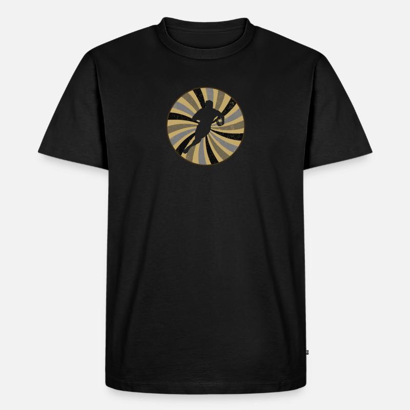 Rugby Touchdown - Männer Premium Bio T-Shirt - Schwarz